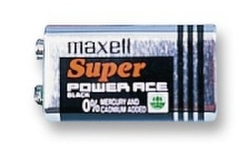 Maxell Super Ace Угольно-цинковой 9В батарейки