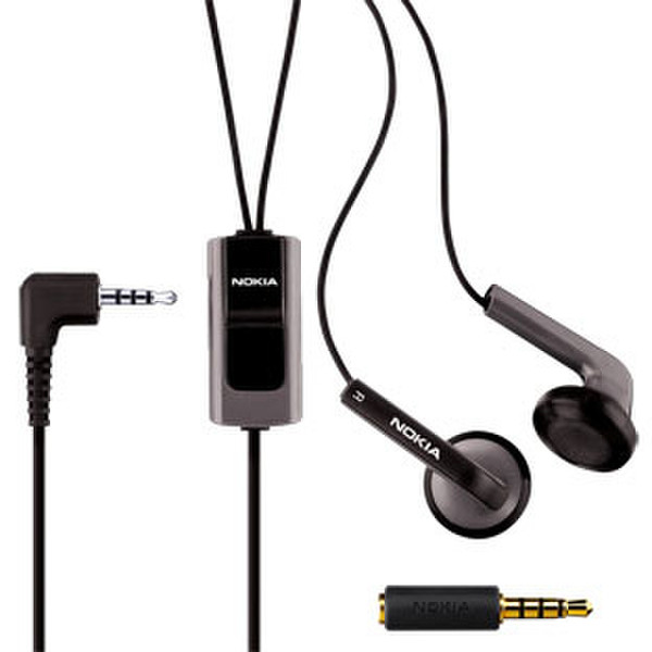 Nokia HS-47 Binaural Wired Black mobile headset
