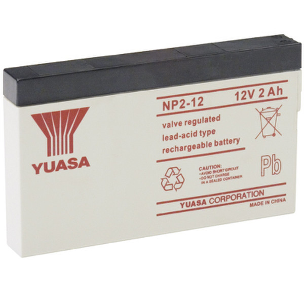 Yuasa NP2-12 Sealed Lead Acid (VRLA) 2000mAh 12V rechargeable battery