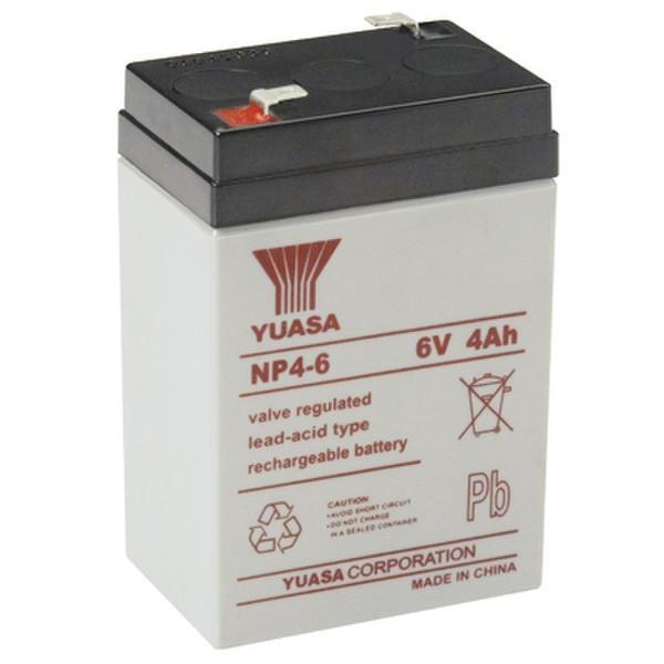 Yuasa NP4-6 Герметичная свинцово-кислотная (VRLA) 4000мА·ч 6В аккумуляторная батарея