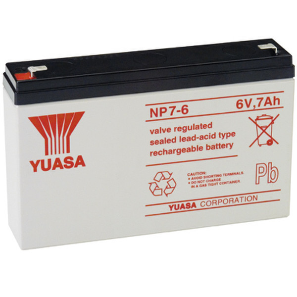 Yuasa NP7-6 Sealed Lead Acid (VRLA) 7000mAh 6V rechargeable battery