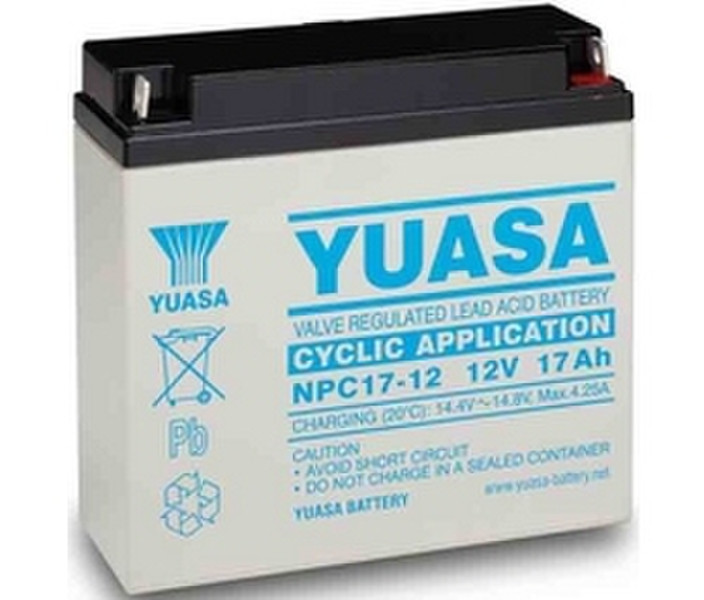 Yuasa NPC17-12 Sealed Lead Acid (VRLA) 17000mAh 12V rechargeable battery