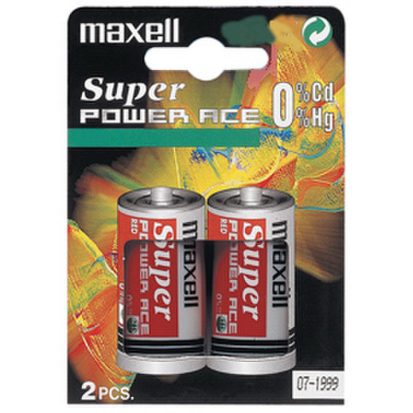 Maxell Super Ace Угольно-цинковой 1.5В батарейки