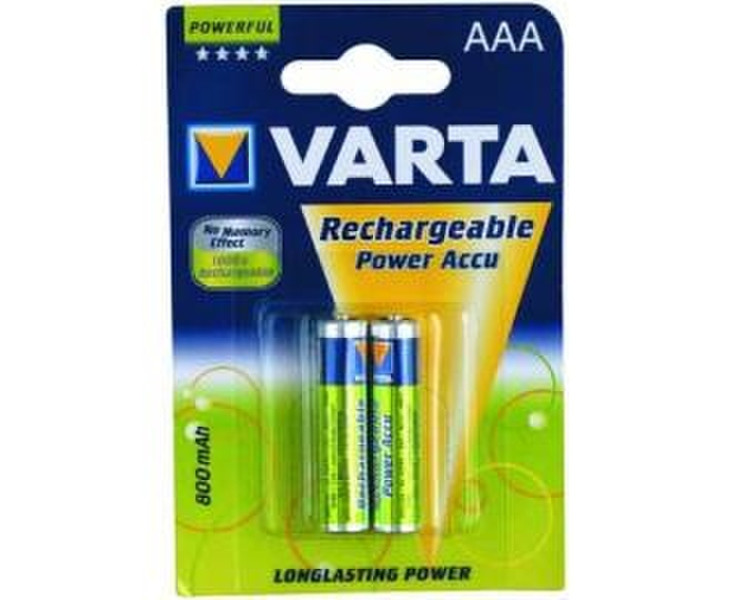 Varta Power Accu AAA Nickel-Metal Hydride (NiMH) 800mAh 1.2V rechargeable battery