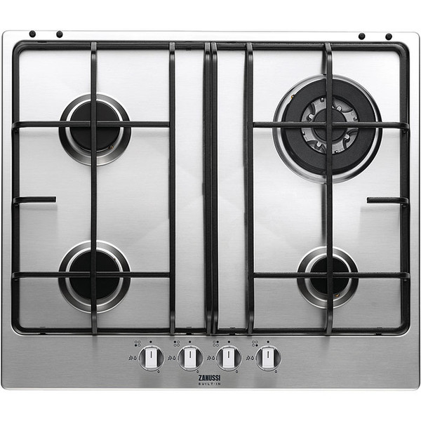 Zanussi ZGS 684 X Встроенный Gas hob Cеребряный