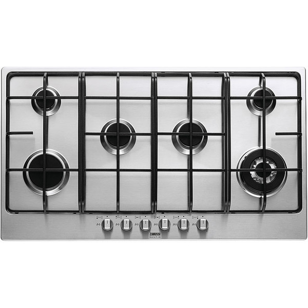 Zanussi ZGS 984 X Встроенный Gas hob Cеребряный