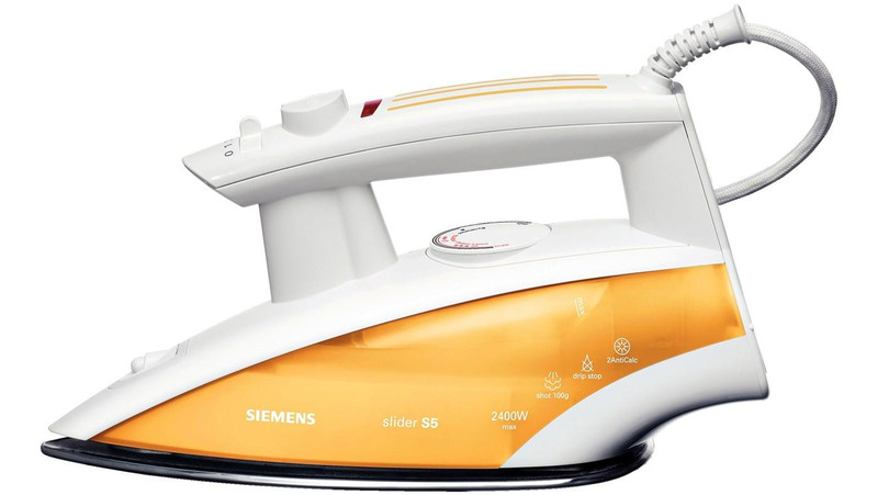 Siemens slider S5 Dry & Steam iron 2400Вт Оранжевый, Белый