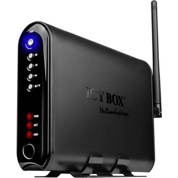 ICY BOX IB-MP308HW Black digital media player