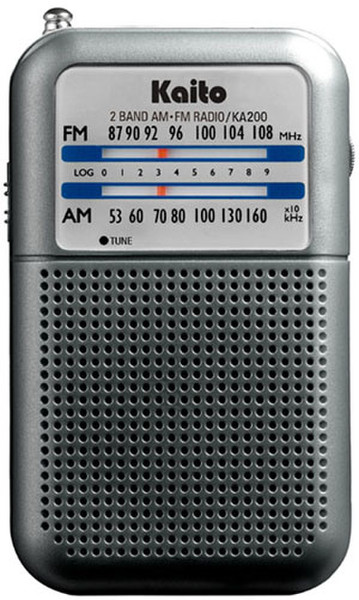 Kaito Electronics KA200 Tragbar Analog Grau Radio