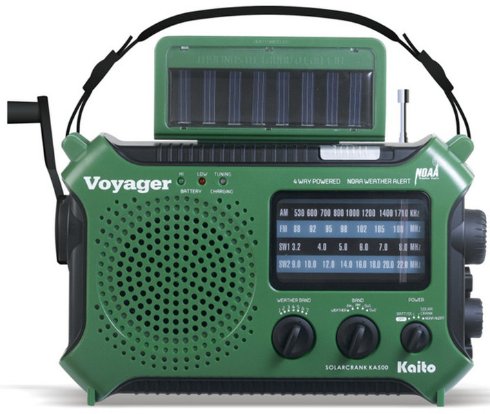 Kaito Electronics KA500 Tragbar Analog Grün Radio