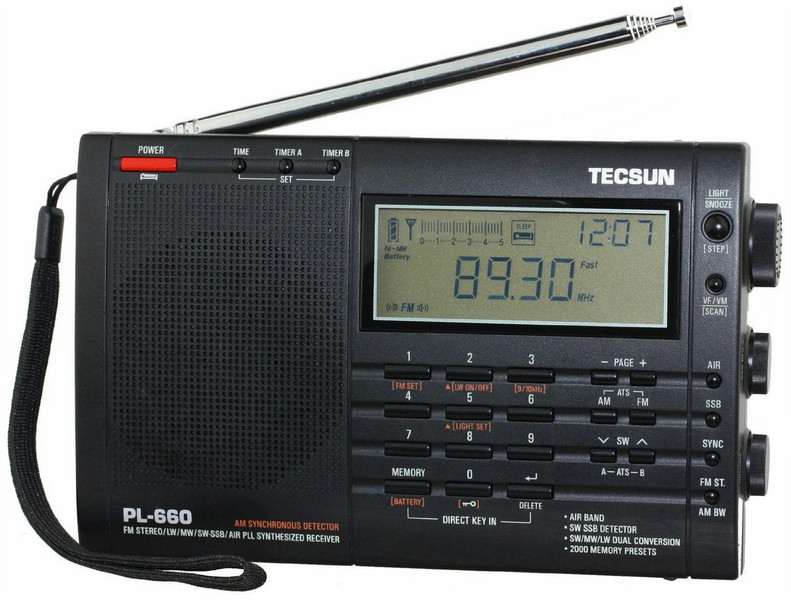 Kaito Electronics PL660 Портативный Черный радиоприемник