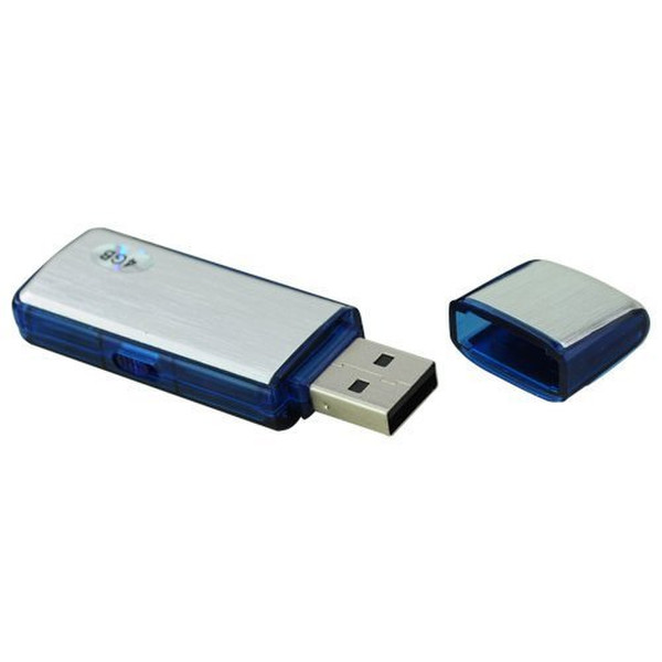 BestDealUSA 4GB 4GB Blau, Silber USB-Stick