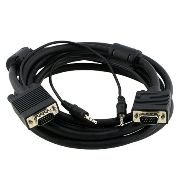 PTC 0638544909109 3.048m VGA (D-Sub) + 3.5mm VGA (D-Sub) + 3.5mm Black