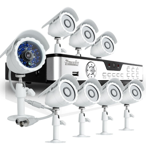 Zmodo KDB8-BARBZ8ZN-500GB Wired 8channels video surveillance kit