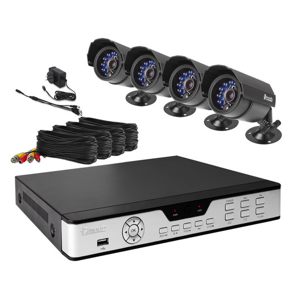 Zmodo PKD-DK4216-NHD Проводная 4канала video surveillance kit