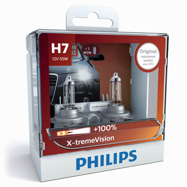 Philips X-tremeVision 12972XVSM H7 55Вт PX26d лампа для автомобилей