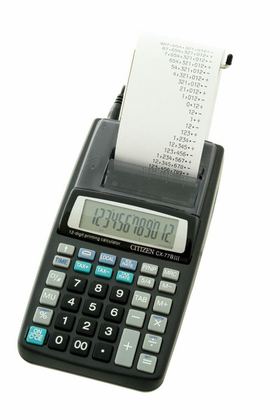 Citizen CX-77BIII Настольный Printing calculator Черный