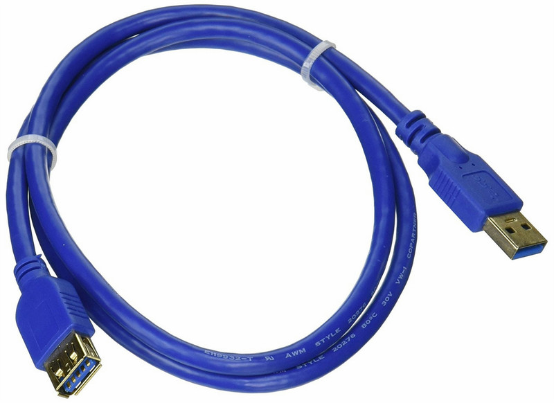 Monoprice 106505 1m USB A USB A Blue USB cable