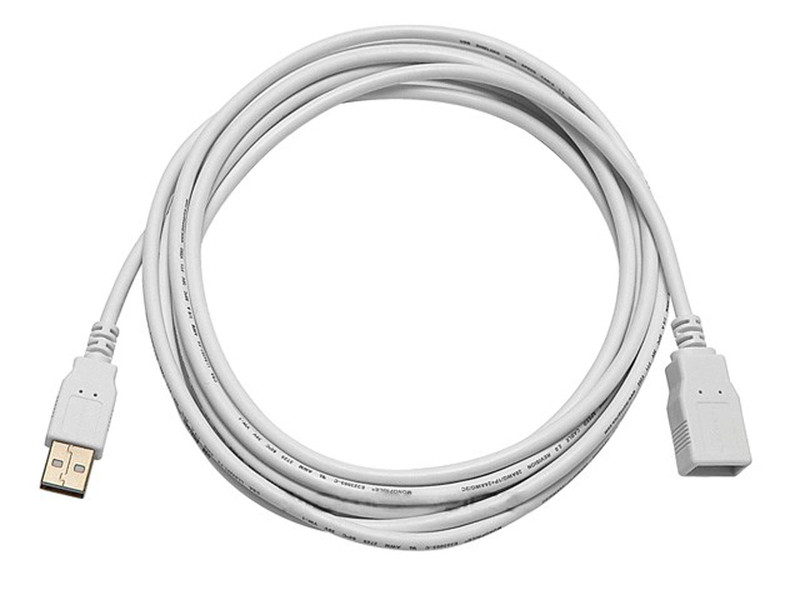 Monoprice 108607 3м USB A USB A Белый кабель USB