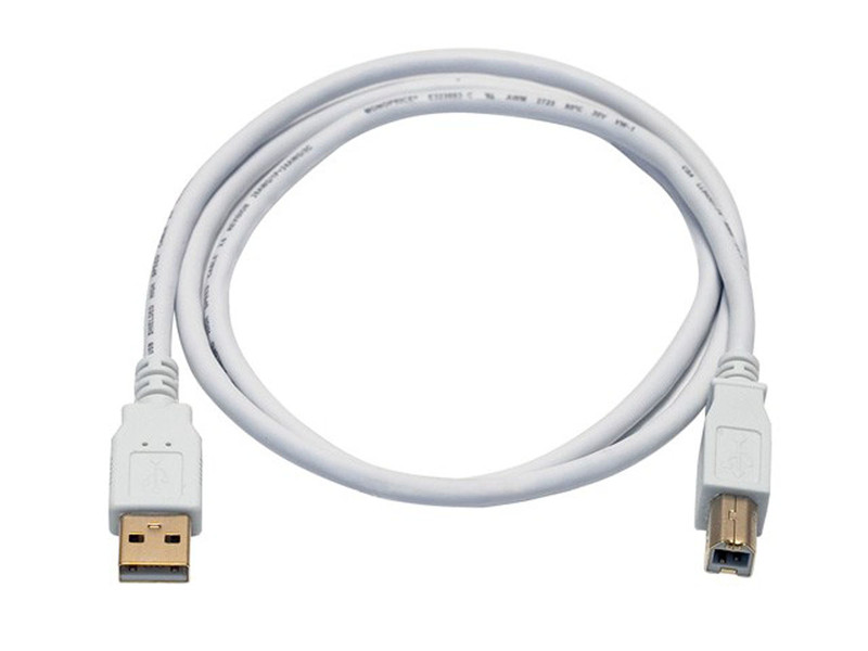 Monoprice 108615 0.9м USB A USB B Белый кабель USB