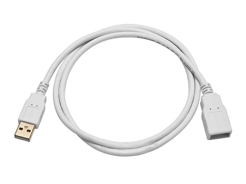 Monoprice 108605 0.9м USB A USB A Белый кабель USB