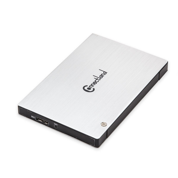 Connectland CL-ENC25035 HDD / SSD-Gehäuse 2.5Zoll Weiß Speichergehäuse