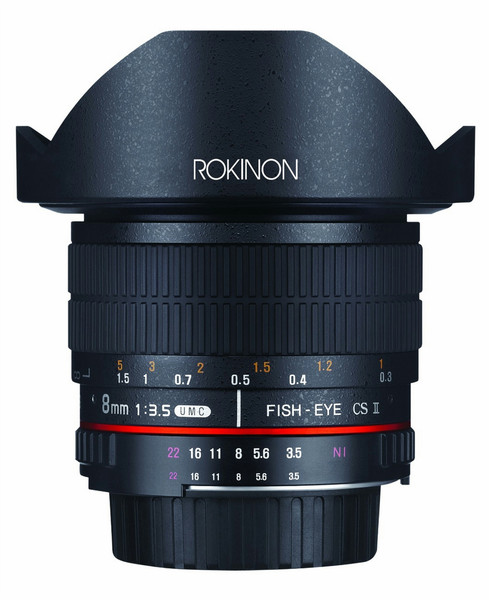 ROKINON Digital Photo FE8M-P SLR Wide fish-eye lens Schwarz Kameraobjektiv