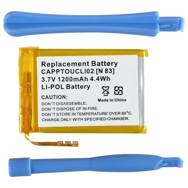eForCity CAPPTOUCLI02 Lithium-Ion 1200mAh 3.7V Wiederaufladbare Batterie