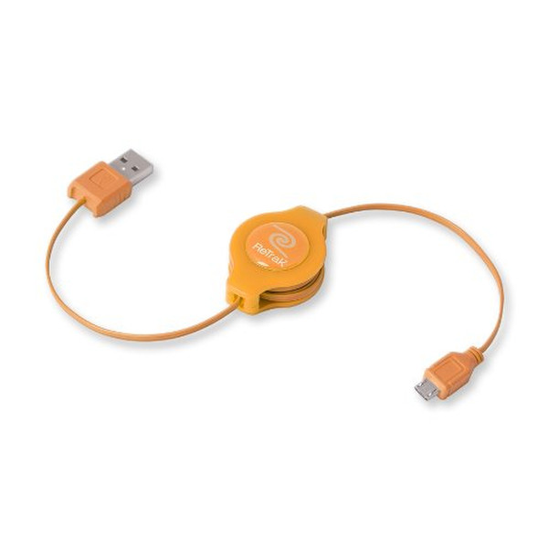 ReTrak ETCABLEMICOR 1m USB A Micro-USB B Orange USB Kabel