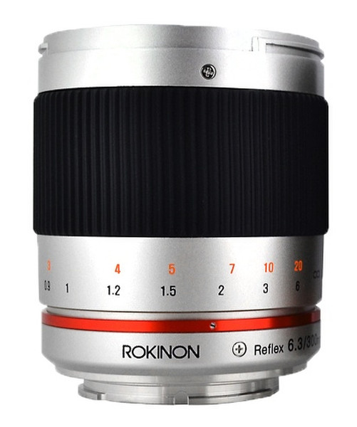 ROKINON Digital Photo 300M-MFT-S 300mm F6.3 Mirror Lens for Olympus Pen and Panasonic Interchangeable Lens Cameras - MFT Беззеркальный цифровой фотоаппарат со сменными объективами Telephoto lens Черный, Cеребряный