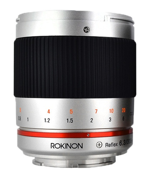ROKINON Digital Photo 300M-FX-S Systemkamera Telephoto lens Schwarz, Silber Kameraobjektiv