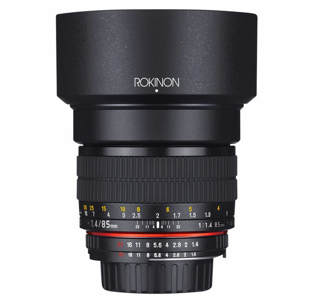 ROKINON Digital Photo 85M-FX Telephoto lens Черный объектив / линза / светофильтр