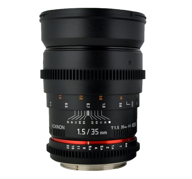 ROKINON Cine CV35-NEX SLR Wide lens Black camera lense