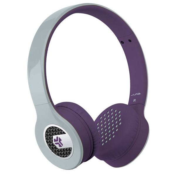 JLab SUPRA-GRYPRPL-BOX Kopfband Binaural Verkabelt Grau, Violett Mobiles Headset