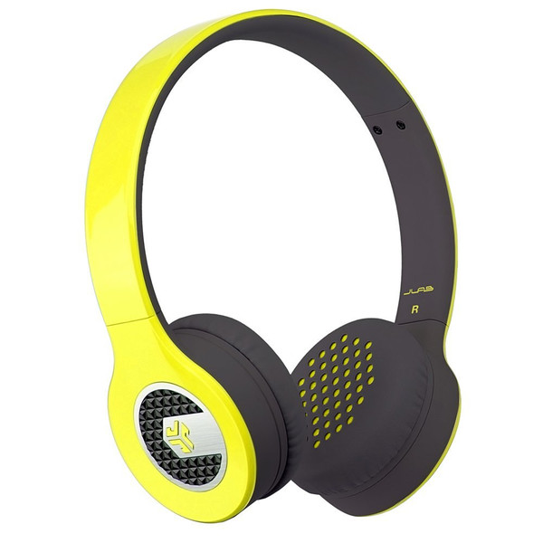 JLab SUPRA-YLW-BOX Head-band Binaural Wired Black,Yellow mobile headset