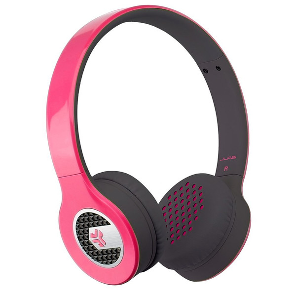 JLab SUPRA-PNK-BOX Оголовье Стереофонический Проводная Черный, Розовый гарнитура мобильного устройства