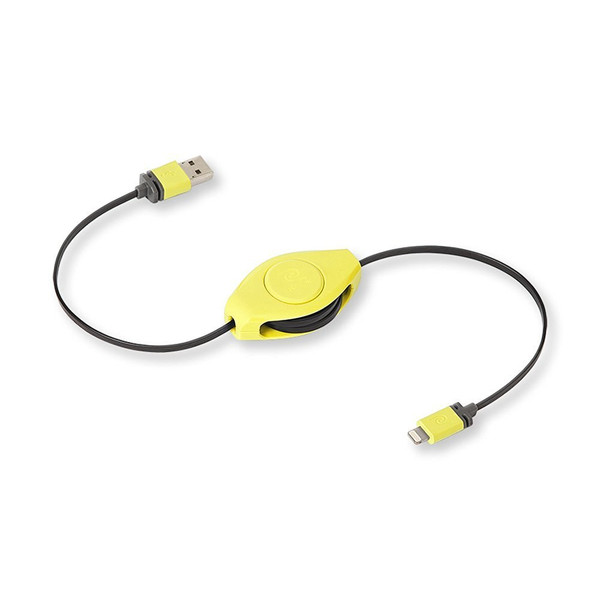 ReTrak ETLTUSBYE 1m USB A Lightning Yellow USB cable
