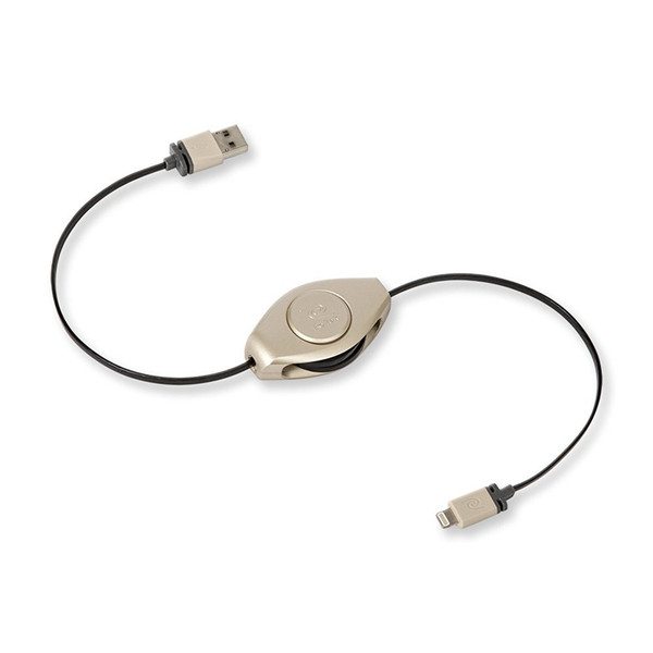 ReTrak ETLTUSBGLD 1m USB A Lightning USB cable