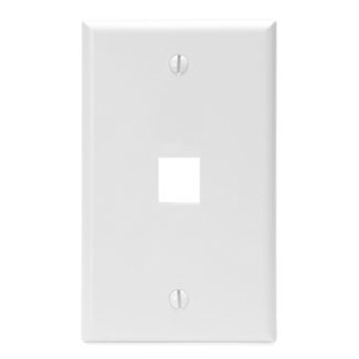 Leviton 41080-1WP White switch plate/outlet cover