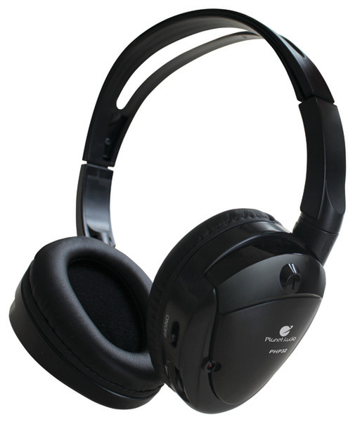 Planet Audio PHP32 ohrumschließend Kopfband Schwarz Kopfhörer