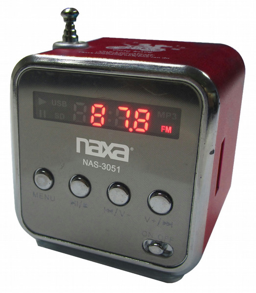 Naxa NAS-3051 2.5W Kubus Schwarz