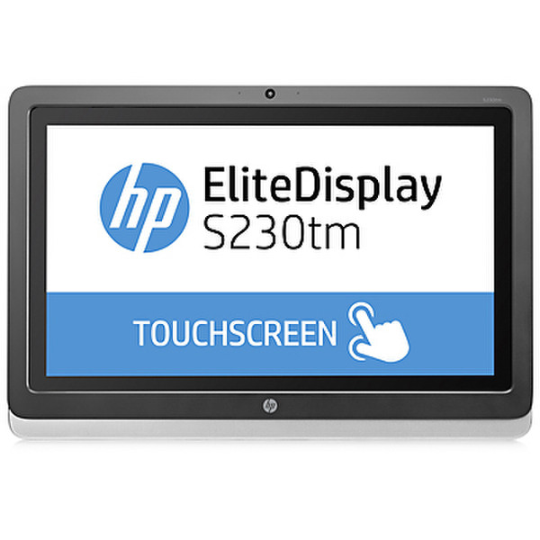 HP EliteDisplay S230tm 23Zoll 1920 x 1080Pixel Multi-touch Tisch Schwarz, Silber