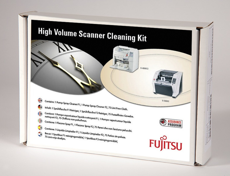 Fujitsu SC-CLE-HV Scanners Equipment cleansing dry cloths & liquid equipment cleansing kit
