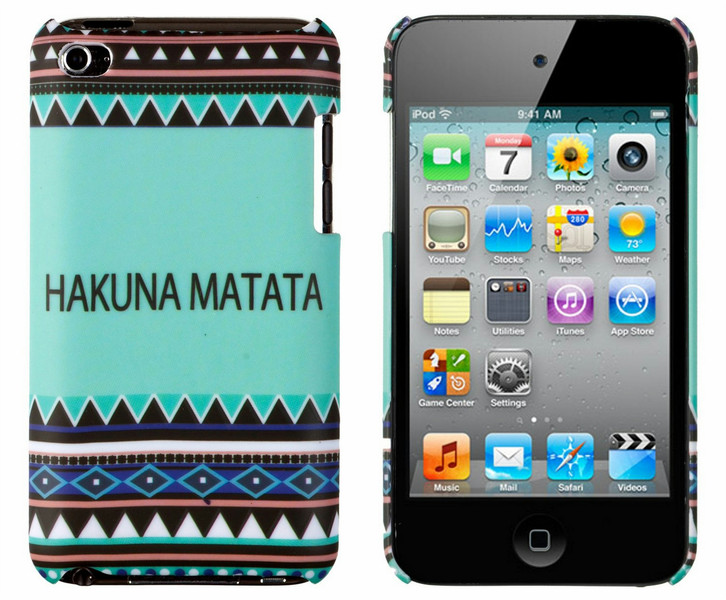 DandyCase Hakuna Matata Mint Aztec Pattern Embossed Hard Case Cover Multicolour