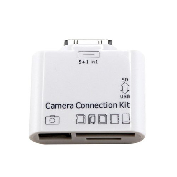 Solid Dealio Camera Connection Kit Apple 30-p White card reader