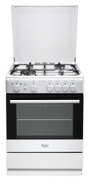 Hotpoint H6TGC1E (W) FR Отдельностоящий Gas hob Белый