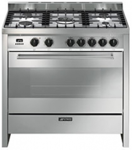 Smeg B91GMCX Отдельностоящий Gas hob A Нержавеющая сталь кухонная плита