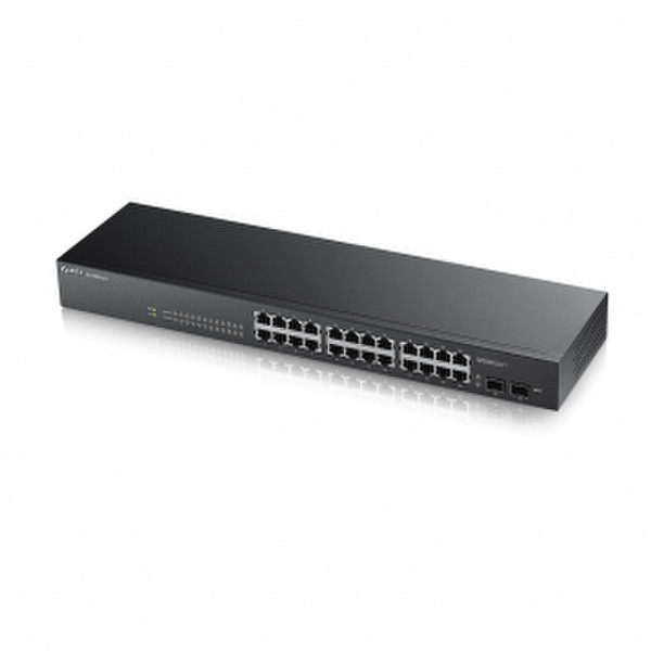 ZyXEL GS1900-24 Управляемый Gigabit Ethernet (10/100/1000) Черный сетевой коммутатор