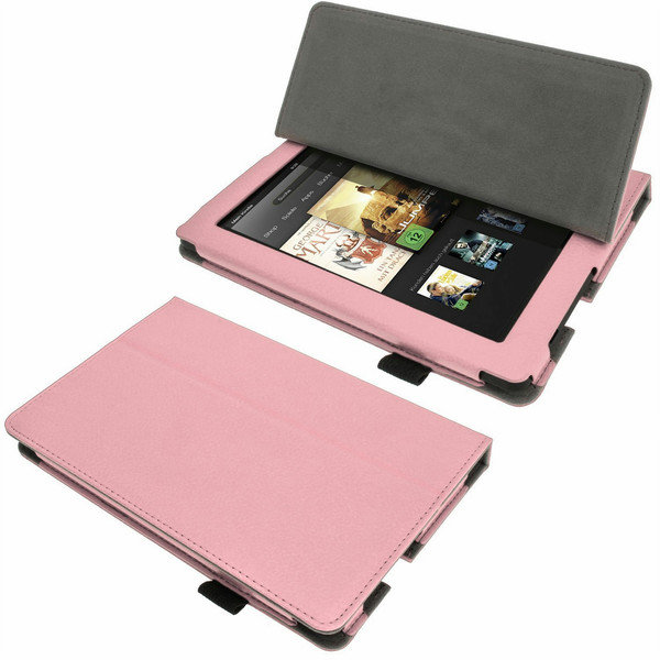 iGadgitz U2642 7Zoll Blatt Pink E-Book-Reader-Schutzhülle