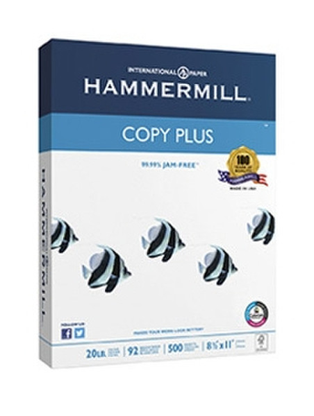 Hammermill Copy Plus Letter (215.9×279.4 mm) Matte White inkjet paper